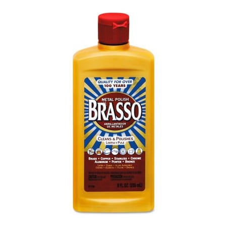 Reckitt Benckiser BRASSO Metal Surface Polish, 8 oz. Bottle, 8 Bottles - 89334 REC 76523